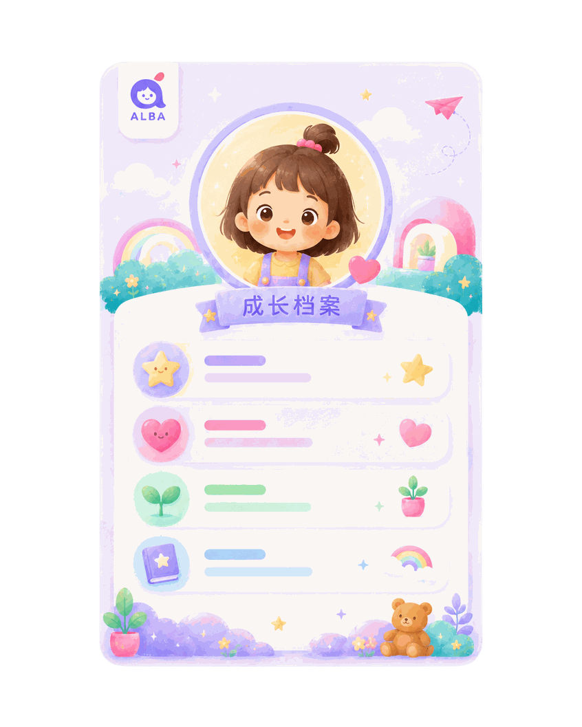 孩子成长档案卡片